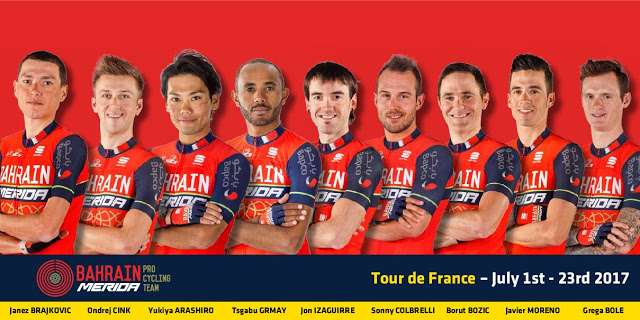Debut of BAHRAIN MERIDA Pro Cycling Team at Tour de France 2017