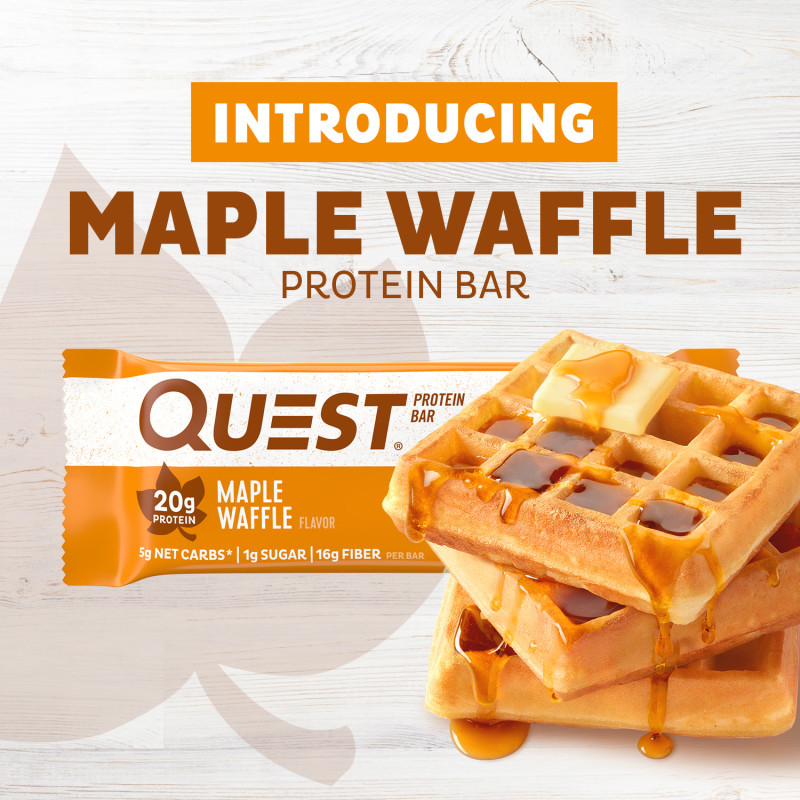 Introducing Maple Waffle Protein Bar from Quest Nutrition