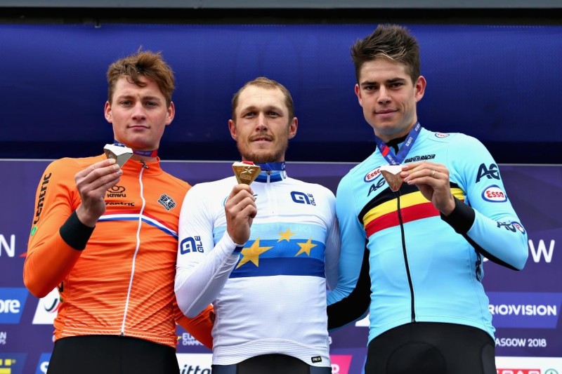 Trentin brings the European champion's jersey to Mitchelton-Scott for the first time