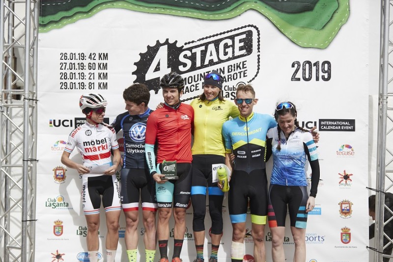 The Italian Nadir Colledani New Leader of the Club La Santa 4 Stage Mountain Bike Race Lanzarote