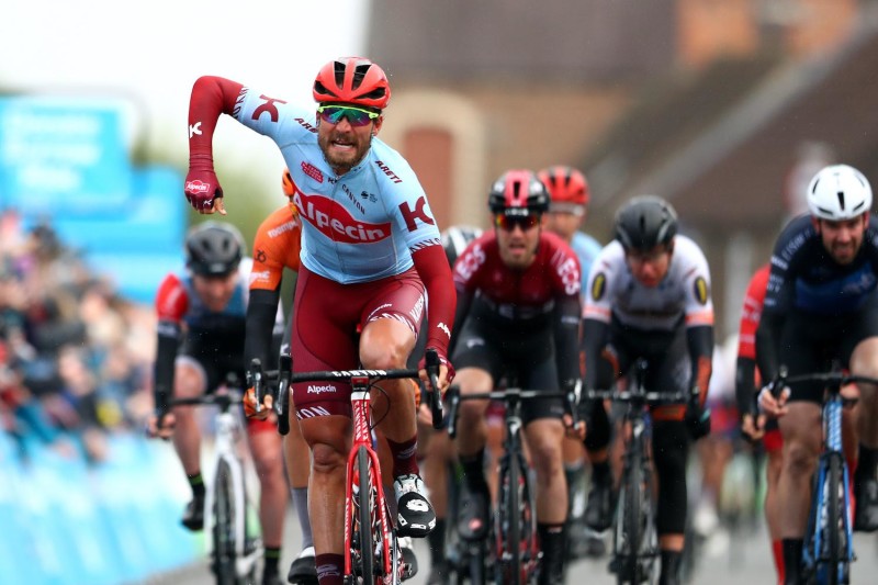 Tour de Yorkshire. Rick Zabel Sears Path to Sprint Win