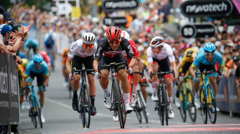 Caleb Ewan Stage Winner and Race Leader Down Under