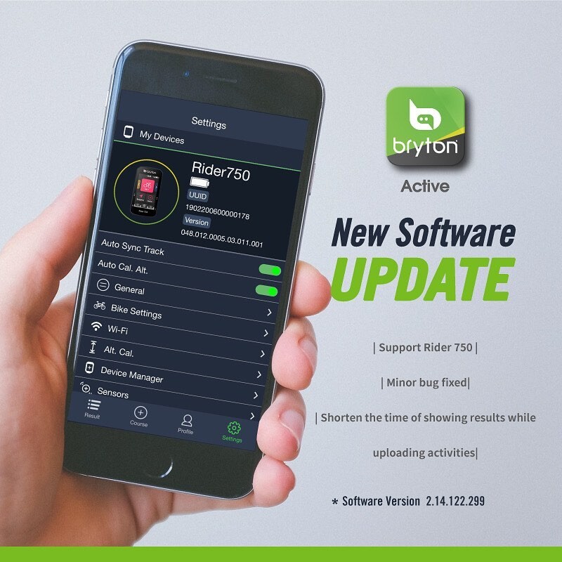 Bryton Active App Update