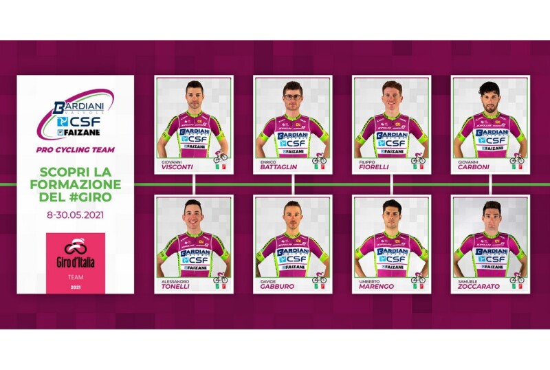 Bardiani CSF Faizanè: Visconti and Battaglin the Leaders for the Giro