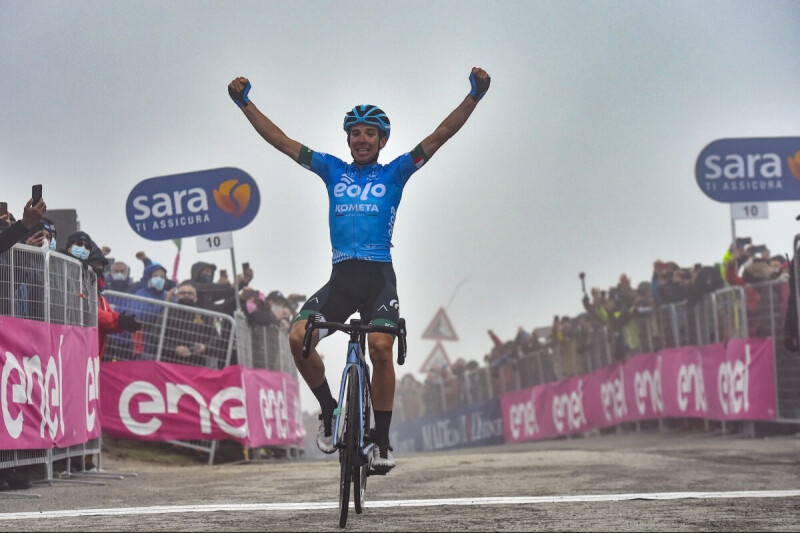 Lorenzo Fortunato Gives Victory to EOLO-KOMETA on the Mythical Monte Zoncolan