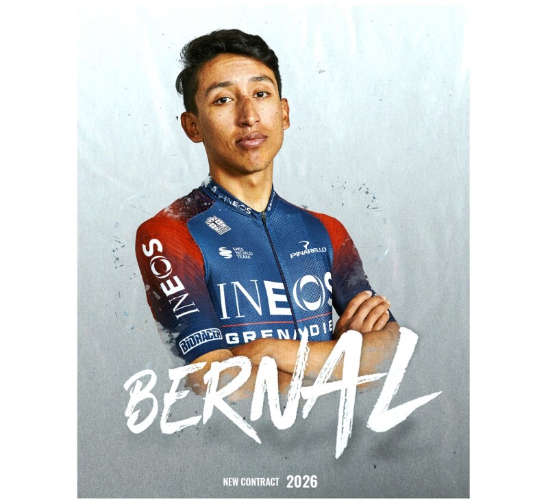 Egan Bernal Signs Landmark Five Year Deal with INEOS Grenadiers