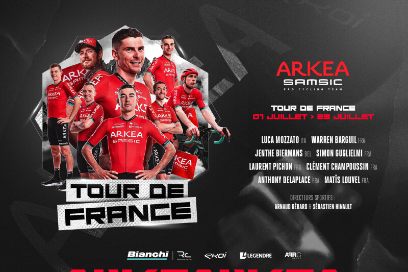 Equipe Arkéa Samsic for the Tour