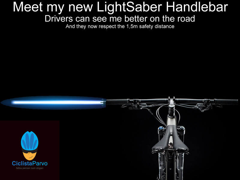 Meet my new LightSaber Handlebar