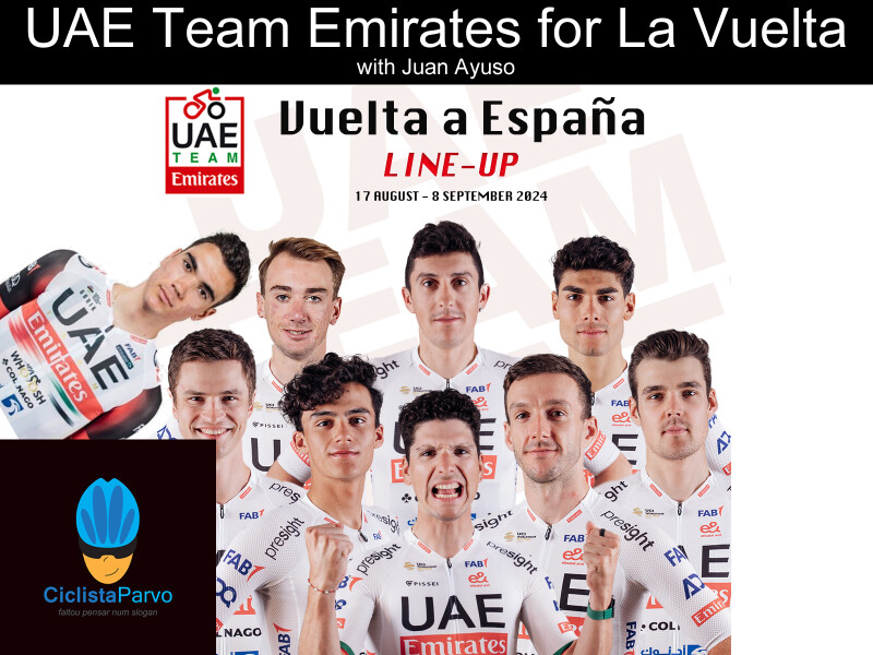 UAE Team Emirates for La Vuelta with Juan Ayuso