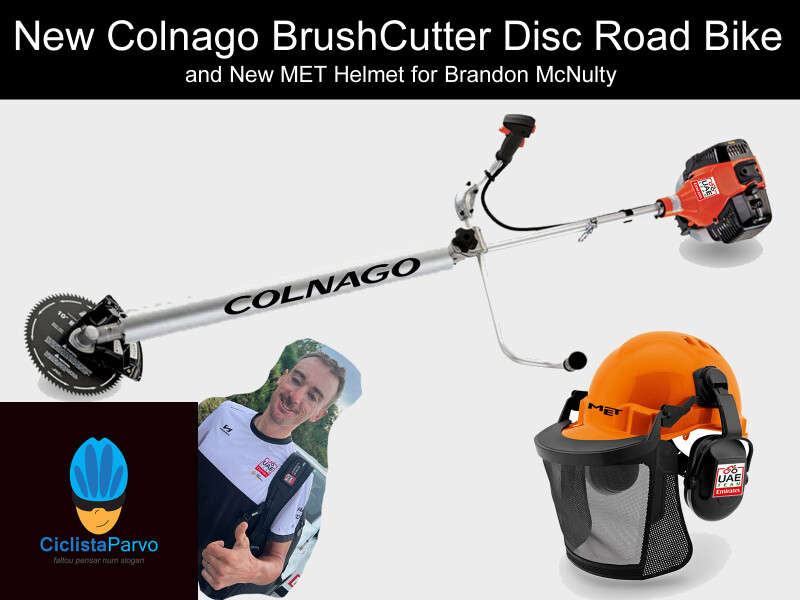 New Colnago BushCutter Disc Road Bike and New MET Helmet for Brandon McNulty