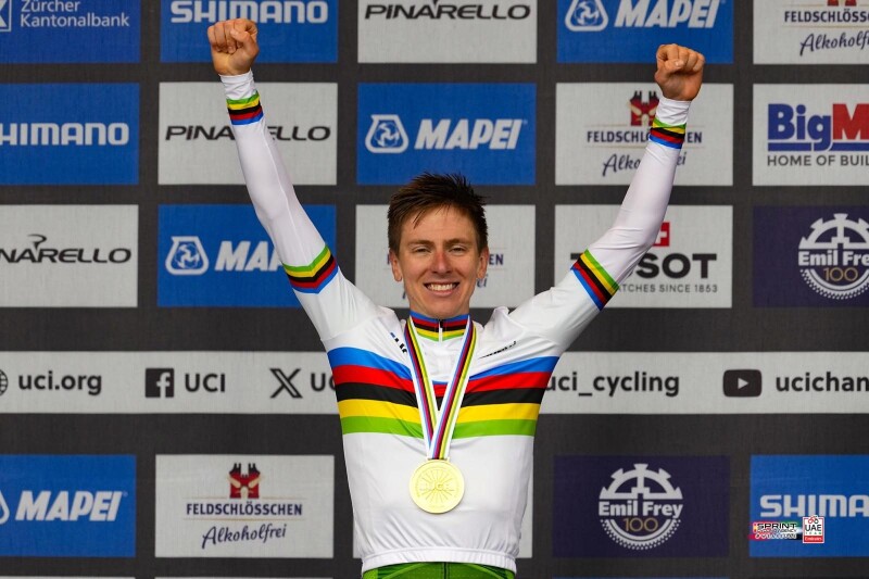 Pogačar crowned World Champion in Zurich
