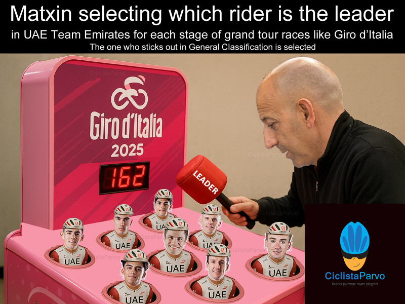 Matxin selecting which rider is the leader