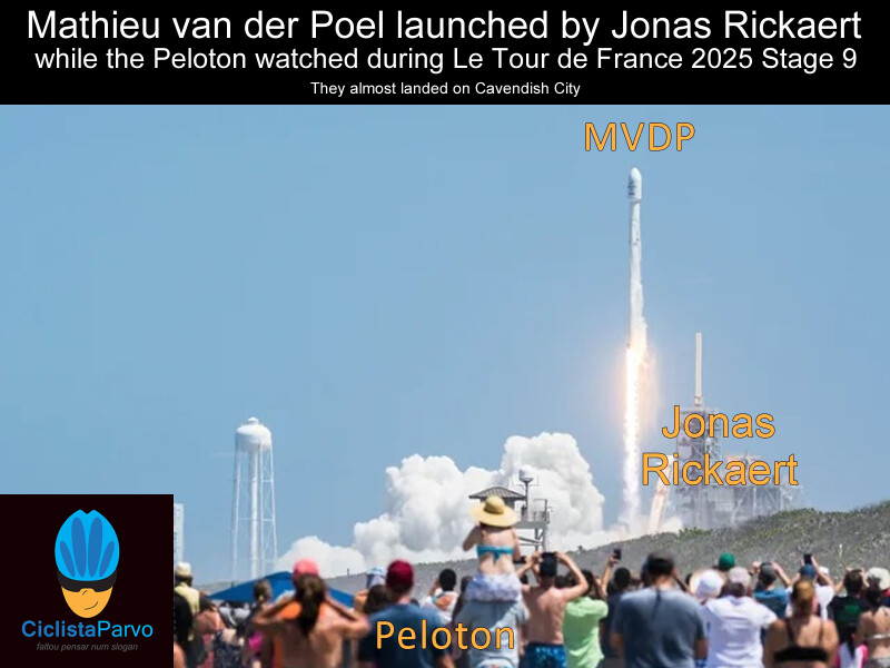 Mathieu van der Poel launched by Jonas Rickaert While the Peloton watched