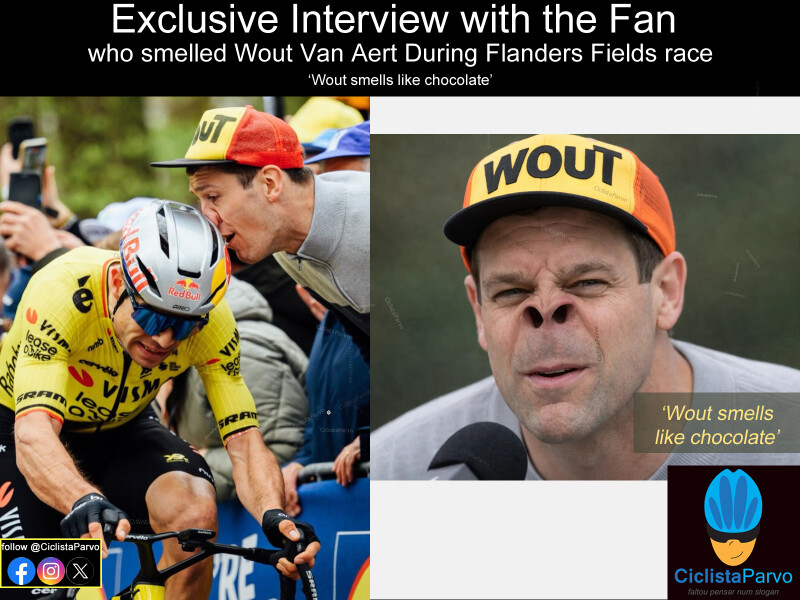 Exclusive Interview with the Fan  who smelled Wout Van Aert