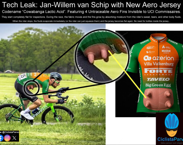 Tech Leak: Jan-Willem van Schip with New Aero Jersey
