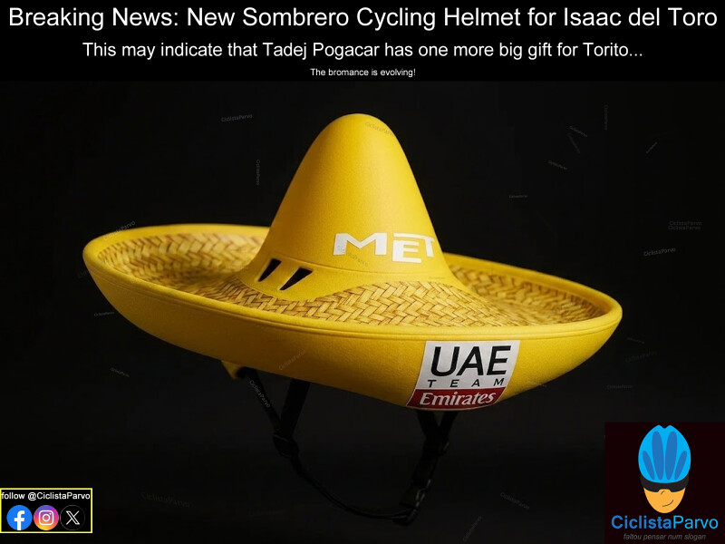 Breaking News: New Sombrero Cycling Helmet for Isaac del Toro