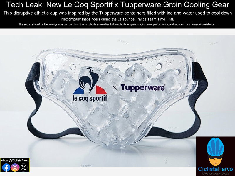 Tech Leak: New Le Coq Sportif x Tupperware Groin Cooling Gear