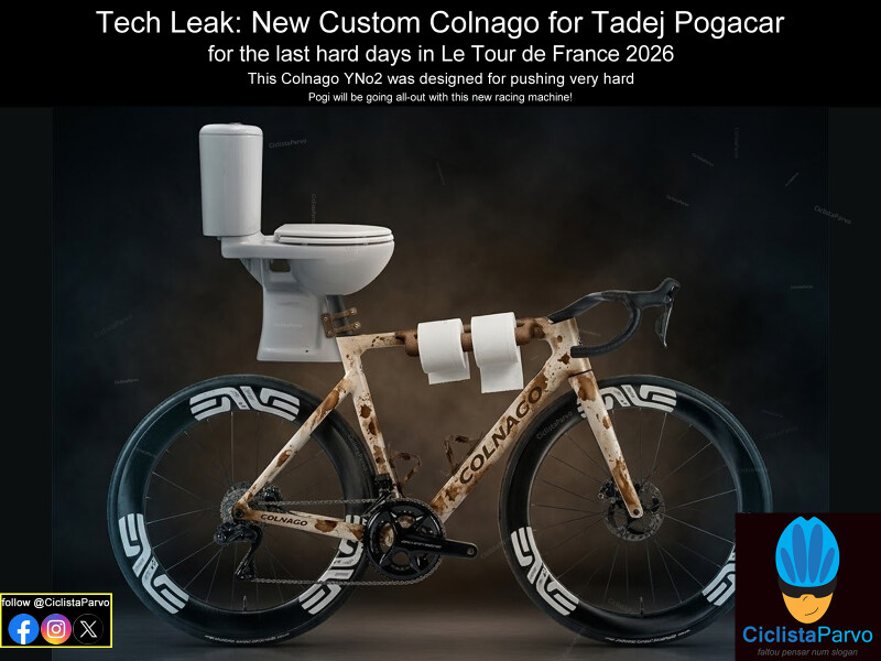 Tech Leak: New Custom Colnago for Tadej Pogacar