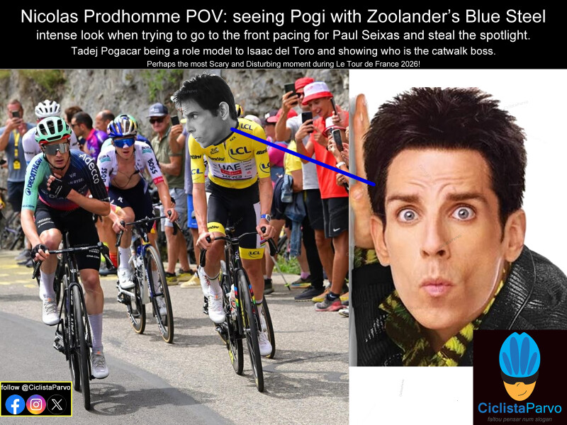 Nicolas Prodhomme POV: seeing Pogi with Zoolander's Blue Steel intense look